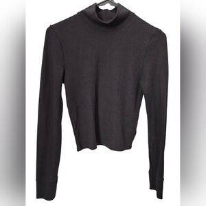 American Eagle Outfitters Women's Black Turtleneck Top